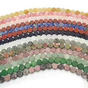 Cuentas de <span class=keywords><strong>Piedra</strong></span> Naturales Redondas, Dijes de Cristal para Sanación Energética, Pulsera de Chakra, Collar, Fabricación de Joyas, Manualidades, Suministros para Regalos - Product Image 4