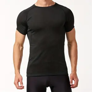 Men's Quick Dry Breathable and Comfortable Under Base Layer Compression Sports Tops Short Sleeve T-Shirt