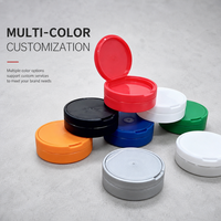Boîte en plastique pour snus avec bouchon CR résistant aux enfants, 70 mm, vide, avec couvercle rabattable, conteneur à tabac, couleur personnalisée, emballage pour boîte à snus