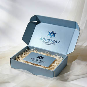 Boîte d'expédition en carton ondulé personnalisée avec logo imprimé, pelliculage brillant, pour emballage cadeau, <span class=keywords><strong>abonnement</strong></span>, nourriture pour chat, boutique d'animaux - Product Image 3