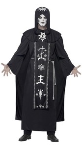 Mujeres mago bruja mago Grim Reaper hechicera película <span class=keywords><strong>de</strong></span> TV disfraces <span class=keywords><strong>de</strong></span> Halloween sacerdote con capucha túnica capa manto <span class=keywords><strong>disfraz</strong></span> - Product Image 3
