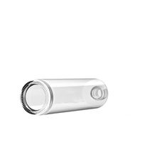 Botella de Agua de Vidrio Transparente Personalizada al por Mayor de 500ml 750ml con Hombro Plano y Cuello Corto con Tapa de Rosca