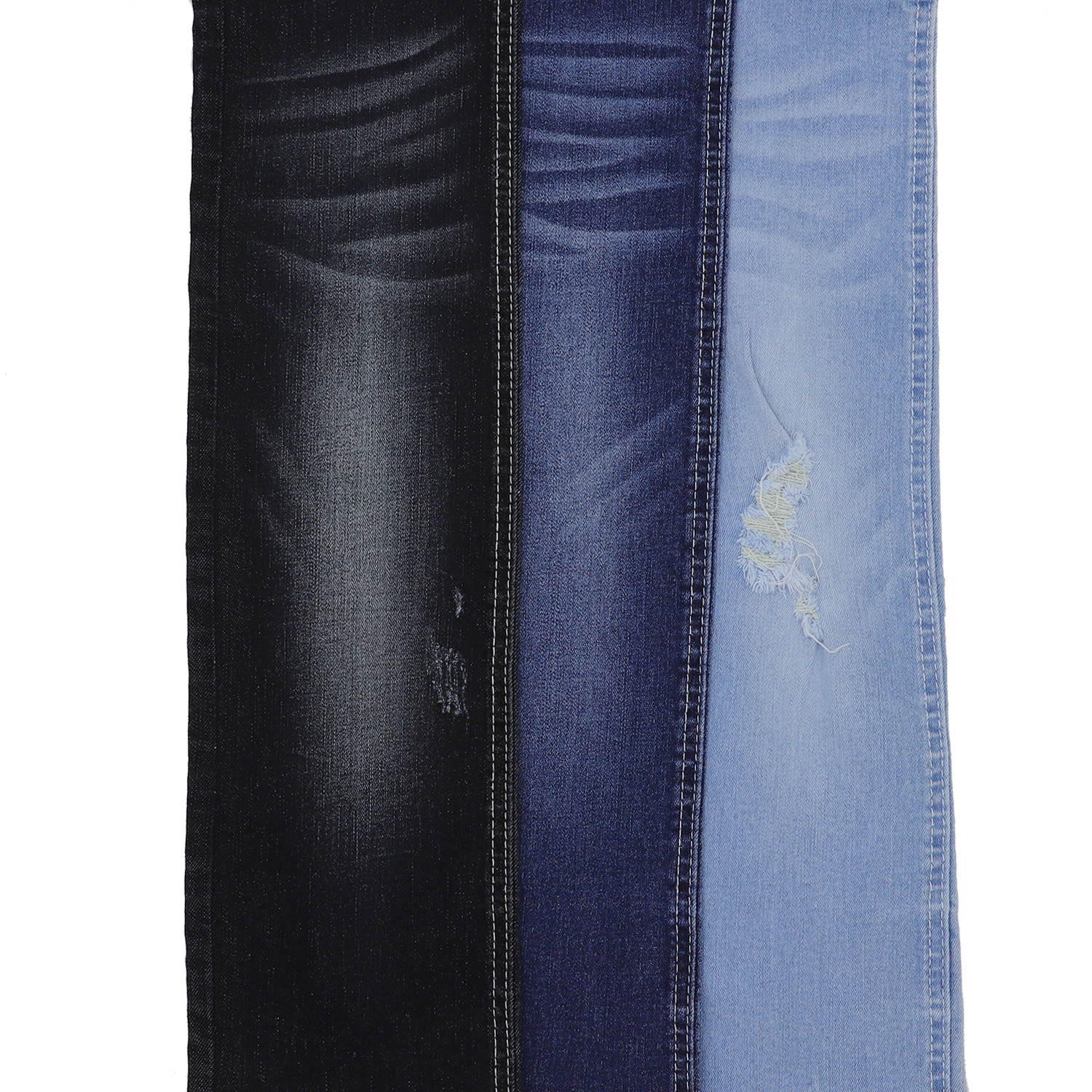 9.23 OZ 67% Katun Biru Abu-abu Warna Jeans Bahan Beli Kain Denim Stretch Produsen