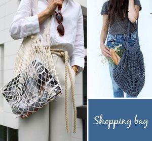 ถุงตาข่ายใส่ผลไม้แบบใช้ซ้ำได้ เป็นมิตรกับสิ่งแวดล้อม ถุงตาข่ายระบายอากาศแบบมีเชือกผูก  กระเป๋าอเนกประสงค์สำหรับจัดเก็บ - Product Image 3