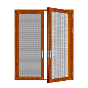 <span class=keywords><strong>Puertas</strong></span> Batientes de Perfil de Aluminio, Puerta Mosquitera de Aluminio con Pantalla de Seguridad Hermética - Product Image 6