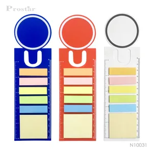 Hot Sales Leuke Sticky Notes Custom Vormige Memo Pad Sticky Note Met Liniaal