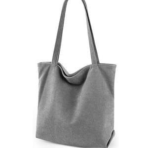 <strong>KALIDI</strong> FANCY FOREST Corduroy Tote <strong>Bag</strong> for Women Two Packs Large Shoulder Hobo Handbag Zipper Closure - Product Image 4