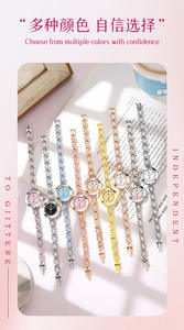 สร้อยข้อมือที่ละเอียดอ่อนหรูหราผู้หญิงพร้อมดีไซน์โลหะผสมกันน้ำสำหรับสไตล์ควอทซ์หรูหราในเทศกาลคริสต์มาส - Product Image 4