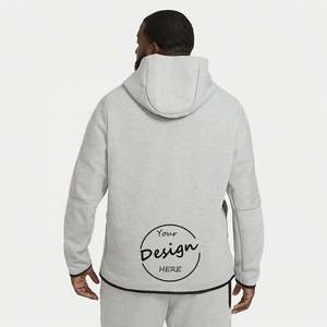 Factory Price New Design Custom Logo Screen Print Embroidery Fleece Fit Loose Windproof Running Heavy Cotton Zip up <b>Hoodies</b> Men - Product Image 6