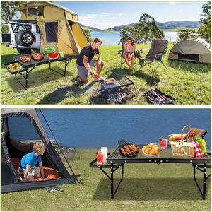 Kinggear Bàn Nướng Gấp Trại Bảng Cắm Trại Nướng Bảng Với 2 Cánh Tấm - Product Image 6