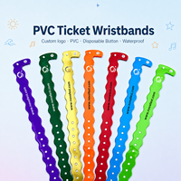 Bracelets jetables personnalisables en PVC souple, étanches, en vinyle, pour événements, fêtes, festivals
