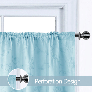 Alpha Dệt Sang Trọng Và Thanh Lịch Thêu Rèm Nhỏ Rèm Nhà Bếp Thiết Lập Ngắn Rèm Cửa Sổ Cho Nhà Bếp - Product Image 4