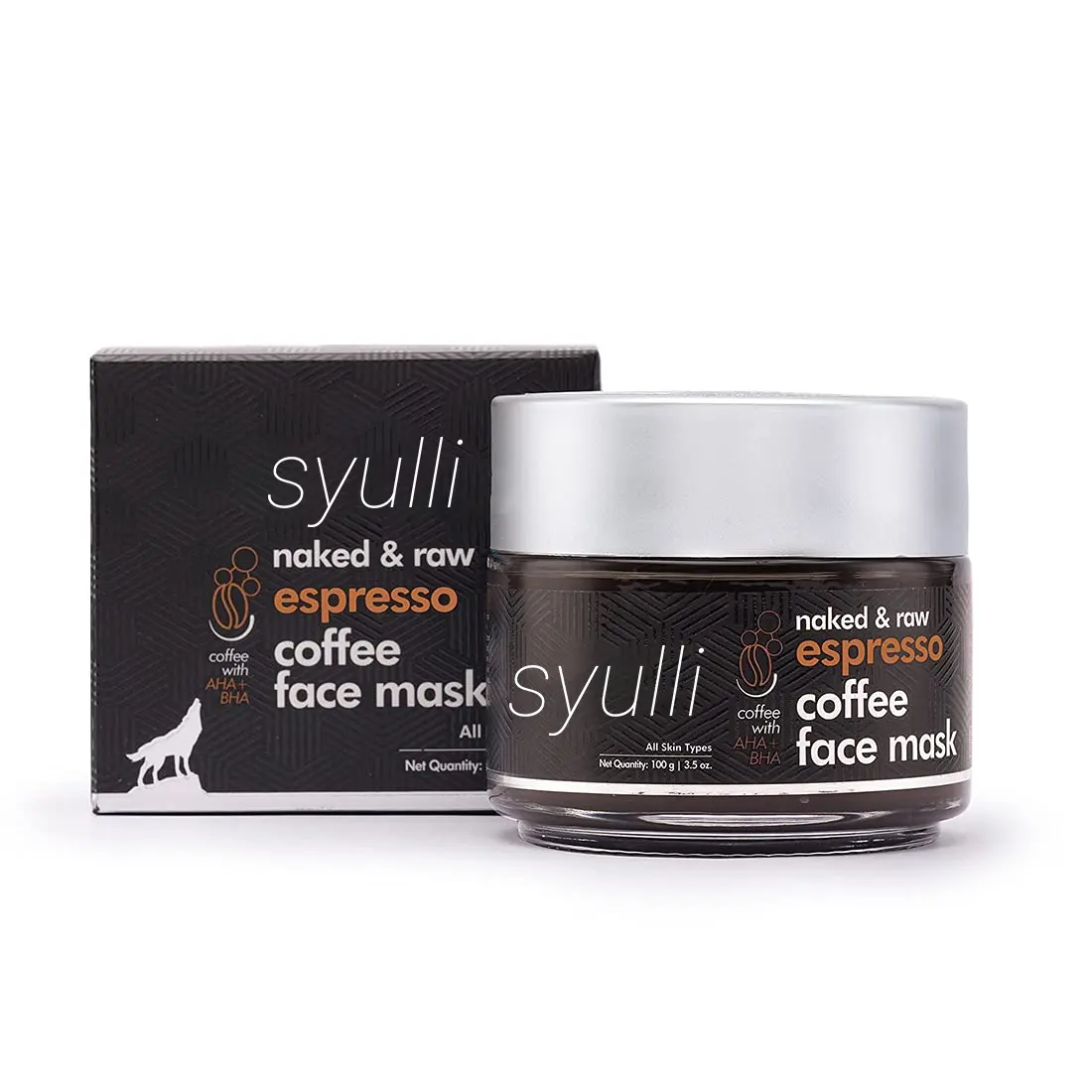 Private Label Skincare Organic Clay Face Pack Salicylic Acid Anti Acne Oil Control Coffee Nourishes Exfoliates Face Mask