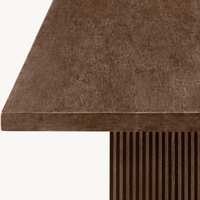 Meubles de salle à manger en bois massif de luxe classique Table de conférence Villa hôtel peut être personnalisé