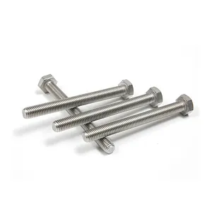 Customized wholesale supplier manufacturer titanium stainless steel hex head bolt and nut