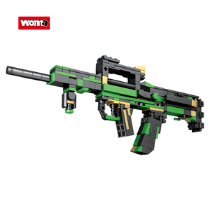 WOMA TOYS C0168 brique de construction de marque de qualité garçon enfants modèle <span class=keywords><strong>ak</strong></span>-<span class=keywords><strong>47</strong></span> m416 thompson smg sniper micro gun block - Product Image 1