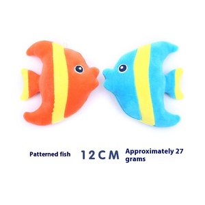 Phim hoạt hình động vật biển cua búp bê Keychain Mini mềm đồ chơi sang trọng mặt dây chuyền bông điền siêu rửa Túi treo - Product Image 5