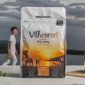 Kalee tùy chỉnh tái chế lá nhôm 8 mặt niêm phong túi đáy phẳng bao bì chống ẩm cho túi nhựa hạt cà phê - Product Image 5