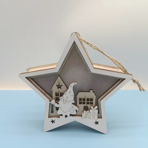 La stella a cinque punte <span class=keywords><strong>di</strong></span> <span class=keywords><strong>capodanno</strong></span> ha condotto ornamenti luminosi colorati decorazioni per l'atmosfera dell'albero <span class=keywords><strong>di</strong></span> Natale piccoli giocattoli statuetta <span class=keywords><strong>di</strong></span> natale - Product Image 3