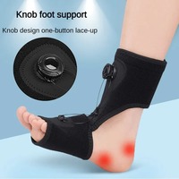 Goutte de pied réglable Fascia plantaire unisexe Support de pied Fixation de cheville Support de nuit Attelle de pied