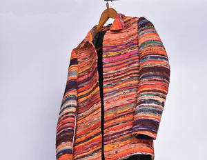 เสื้อแจ็กเก็ตผ้าฝ้ายทำจากผ้าคอตตอนหนาใส่ในฤดูหนาวสไตล์อินเทรนด์สีสันสดใส - Product Image 3