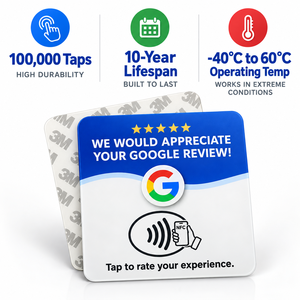 Tarjeta NFC Acrílica para Reseñas <span class=keywords><strong>de</strong></span> <span class=keywords><strong>Google</strong></span>, Tarjeta <span class=keywords><strong>de</strong></span> Reseñas <span class=keywords><strong>de</strong></span> Cinco Estrellas para Redes Sociales, 13.56 mhz HF Ntag213 215 216 para Función <span class=keywords><strong>de</strong></span> Reseñas <span class=keywords><strong>de</strong></span> Tiendas - Product Image 2