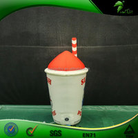 Gobelet publicitaire LED gonflable personnalisé, modèle gonflable durable pour la promotion de marques de boissons