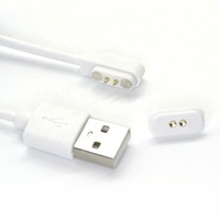 Nhà Sản Xuất Cáp Sạc Pogo Pin Từ Tính 2 Chấu USB Sang 2.84Mm Cho Đồng Hồ Thông Minh Với Đầu Nối Cái 2 Chấu Pogo