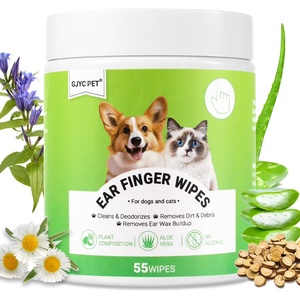 50 Uds., 55 Uds., 20 Uds., toallitas para dedos de orejas de naturaleza personalizada para perros, cuidado de gatos, limpieza de mascotas, toallitas para guantes de limpieza para perros - Product Image 1