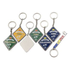 พวงกุญแจโลหะผสมสังกะสีคุณภาพสูง ชุบทองเคลือบเงา สำหรับสร้างแบรนด์ - Product Image 3