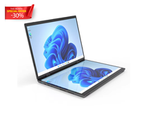 NOUVEAU Ordinateur portable à double écran tactile Ordinateur portable de jeu de yoga haute configuration 2-en-1 Prix d'usine 140D 32 + 2 To SSD Intel Metal IPS AU