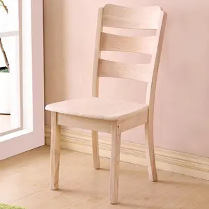 Factory Directly Supply Solid Wood High Back Dining Chair Backrest Chair For Restaurant Dining Furniture