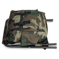 Chaise de camping et de pêche pliable personnalisée, sac à dos portable, siège robuste et pliable pour les aventures en plein air et la randonnée