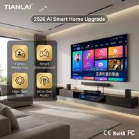 TIANLAI Profesyonel Karaoke Amfisi, Çift Kablosuz UHF Mikrofonlu, Bluetooth 5.0 DSP Ses Sistemli, Ev KTV Partileri için