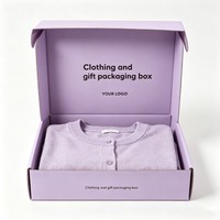 Boîtes en carton de luxe personnalisées avec logo pour vêtements, chaussettes, t-shirts, emballages cadeaux pour femmes et hommes
