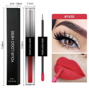ลิปสติกเนื้อแมทท์ 2 in 1 แบรนด์ส่วนตัว ผสมอายแชโดว์ เม็ดสีแน่น ติดทนนาน - Product Image 1