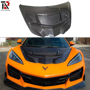 Kit carrosserie pour <span class=keywords><strong>Chevrolet</strong></span> <span class=keywords><strong>Corvette</strong></span> C8, style <span class=keywords><strong>ZR1</strong></span> amélioré, capot en fibre de carbone sèche, installation parfaite - Product Image 1