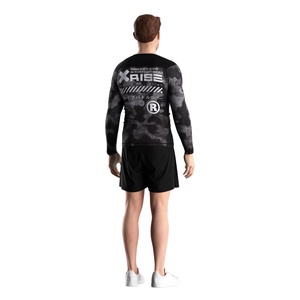 Men's Long Sleeve <b>Compression</b> <b>Shirt</b> Rash Guard with Skin Protection Stretch Comfort and Sweat Control Ideal for Jiu Jitsu BJJ - Product Image 3