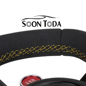 Alcantara ลูกบิดคู่พวงมาลัย LED แบบเต็มรูปแบบสำหรับรถ <span class=keywords><strong>Audi</strong></span> R8 B6 B8 B9 A3 A4 A5 A6 C7 SQ5 Q3 Q7 8V RS6 RS7 TT <span class=keywords><strong>RS</strong></span> แบบกำหนดเอง - Product Image 3