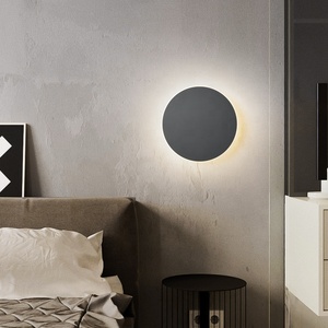 Moderno Simple 20cm 30cm LED Lámparas de pared Control táctil Total <span class=keywords><strong>Solar</strong></span> Eclipse Estilo para uso interior para sala de estar Dormitorio Pasillo - Product Image 1
