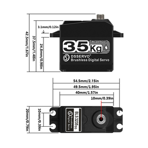 Motor Digital Dsservo BLS3235 a Prueba de Agua con Engranaje Metálico de 35 KG, Alto Torque, Sin Escobillas, para Piezas de RC 1/8 1/10 - Product Image 4