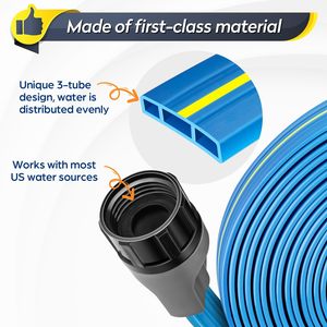 <span class=keywords><strong>Tuyau</strong></span> d'<span class=keywords><strong>arrosage</strong></span> 100 pieds, tuyaux d'<span class=keywords><strong>arrosage</strong></span> robustes, tubes d'irrigation efficaces pour système d'<span class=keywords><strong>arrosage</strong></span> de jardin et de pelouse - Product Image 2