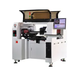 Chip Mounting High Quality desktop Pick and Place Machine H6 with 64feeders and 6heads and Grinding Miller