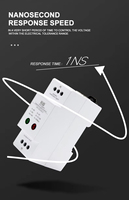 Parafoudre 2-en-1 5KA/10KA pour Réseaux 100/1000 Mbps, Protection contre les surtensions pour Caméras de Surveillance, Routeurs et Appareils IoT, Utilisation Intérieure/Extérieure