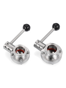 Katup kupu-kupu koneksi cepat sanitasi tahan korosi, masa pakai yang panjang - Product Image 2