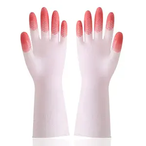 Big Discount New Kitchen Dishwashing Laundry Plastic Cleaning Hand Protection Pvc Household Gloves