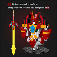 JIESTAR 58033 1126PCS Robot Serie Earth Messenger Mech, Bloques de Construcción, Modelo de Juguete Educativo Técnico, Regalo para Festividades