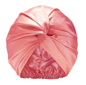 Bonnet de nuit populaire en satin de soie double couche, foulard de beauté et de maquillage, bonnet torsadé croisé, bonnet de douche - Product Image 3