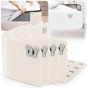 <b>Bed</b> Sheet Holders with Lock <b>Bed</b> Sheet Straps BedSheet Clips for Lateral Sleepers and Restless Partners Sheet Corner Holders - Product Image 1