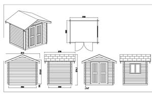 Caseta de Almacenamiento de Madera Ventilada con Puerta con Cerradura, Fácil de Montar - Product Image 4